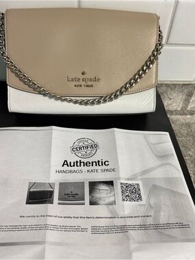 Kate Spade Carson Colorblock Saffiano Leather Handbag, Purse, Bag W/ Certificate
